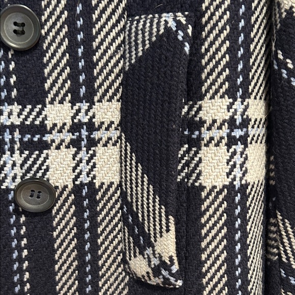Talbots Navy and White Plaid Jacket - Picture 5 of 13